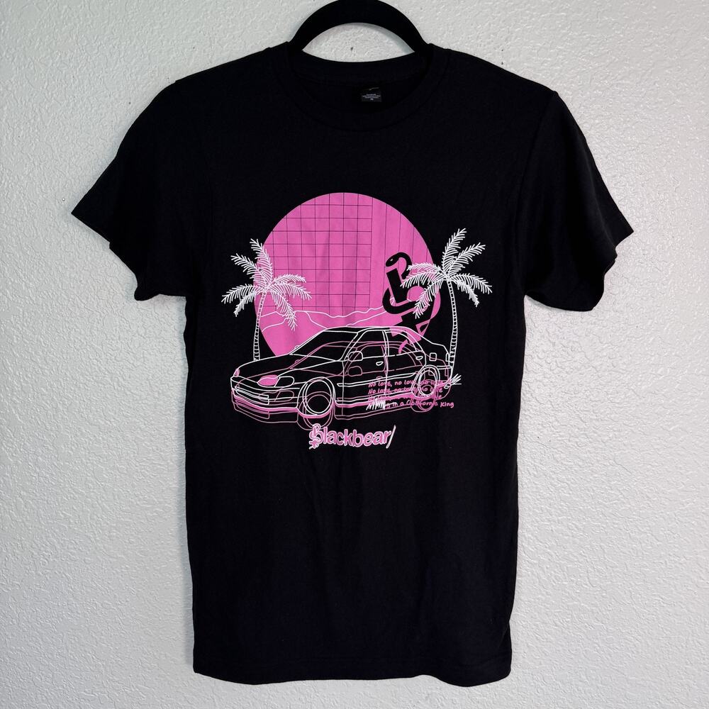Blackbear Shirt Womens XS No Love Lyric Vaporwave Graphic Car Palm Tee Tshirt